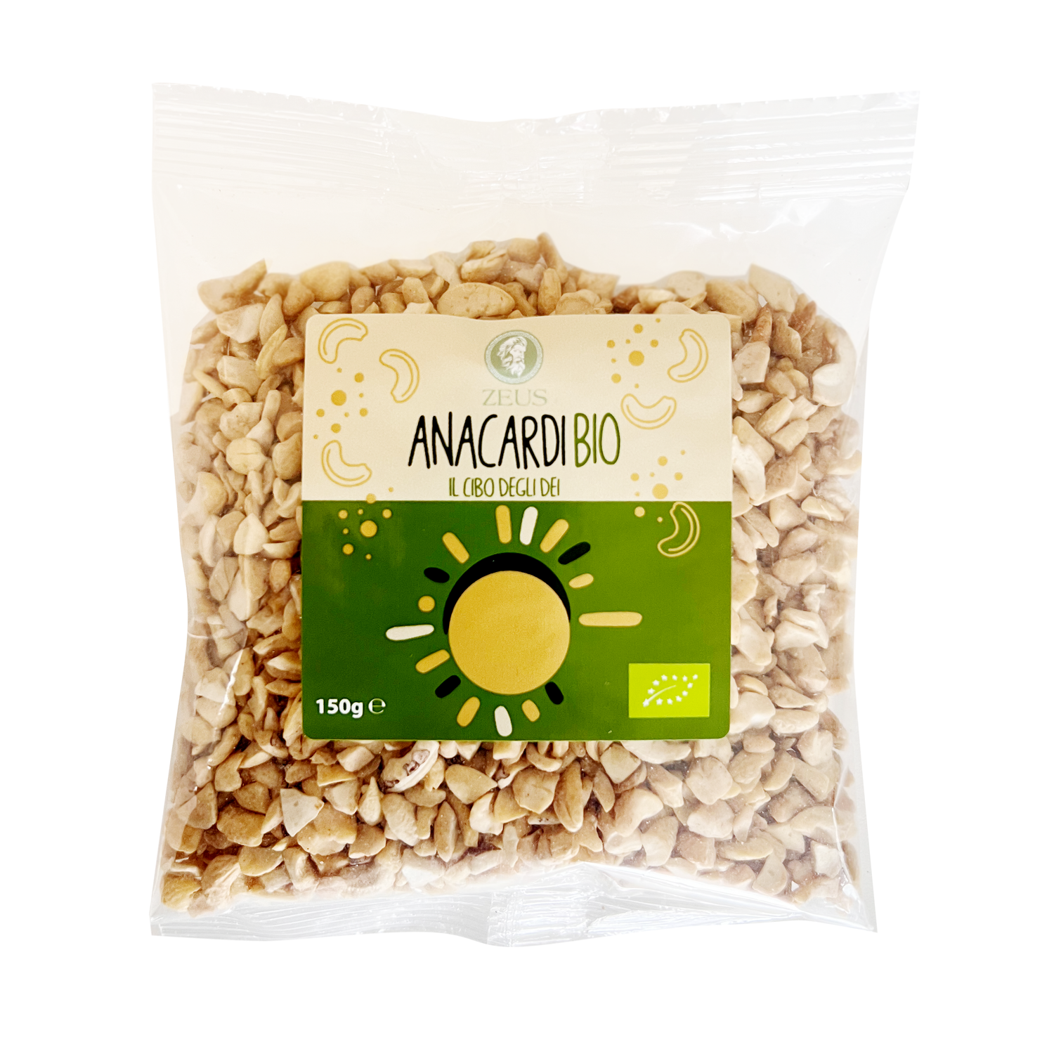 Buste di anacardi granella da 150gr