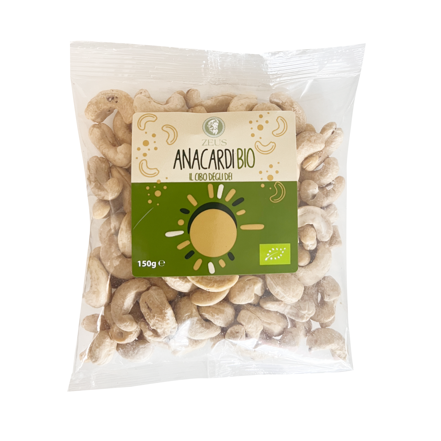 Buste di anacardi da 150gr
