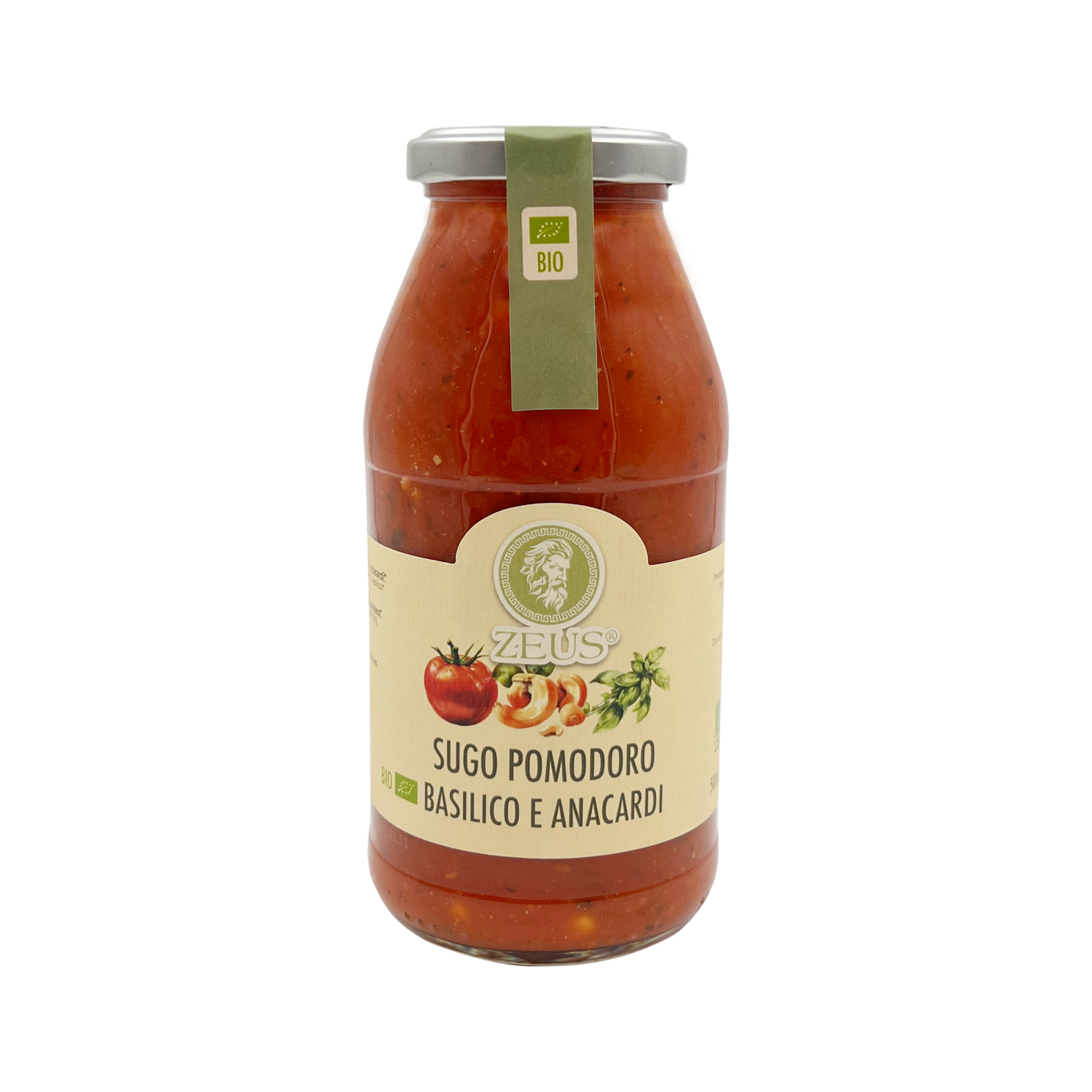 Sugo di pomodoro basilico e Anacardi 500ml
