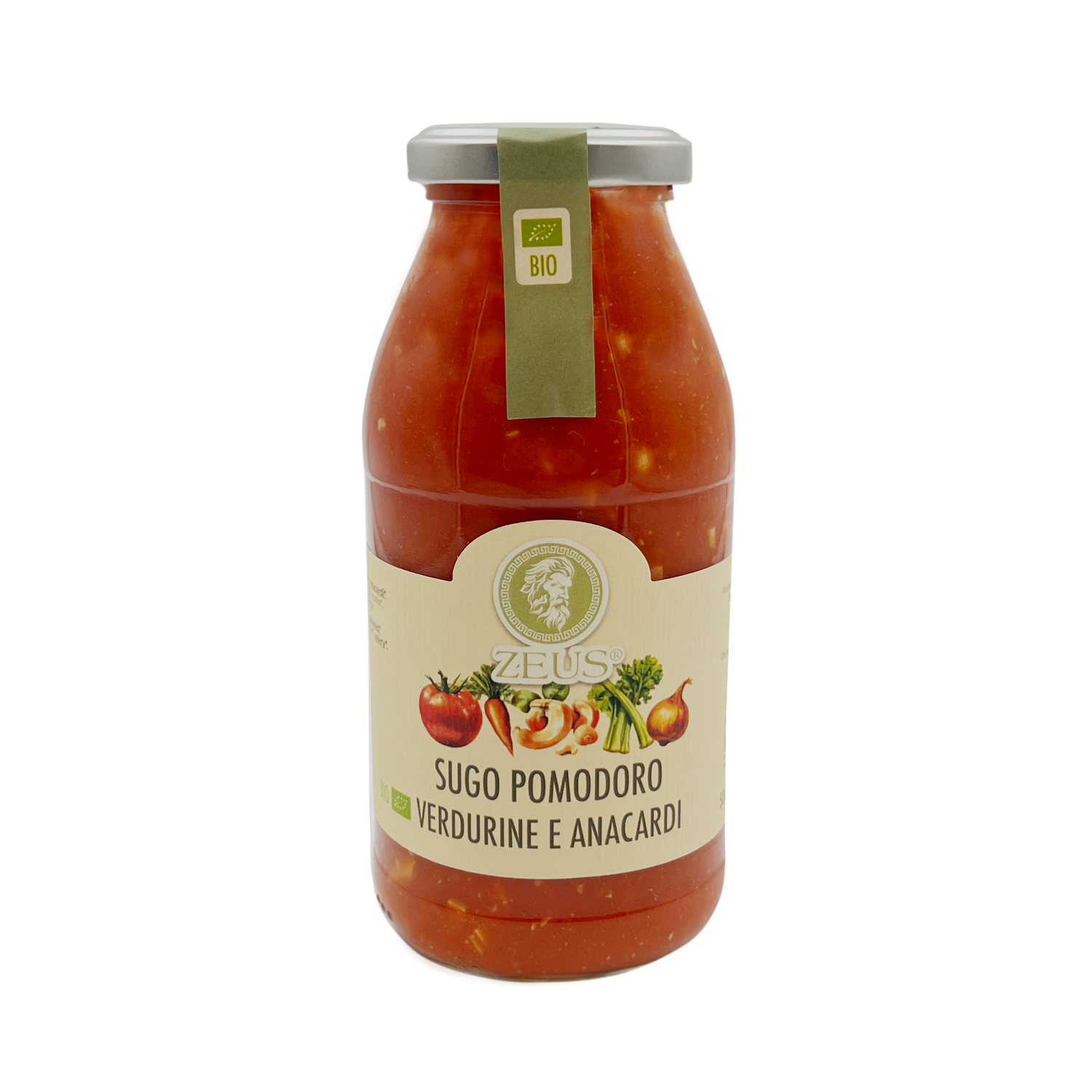 Sugo Bio di Pomodoro Verdurine Anacardi 500ml